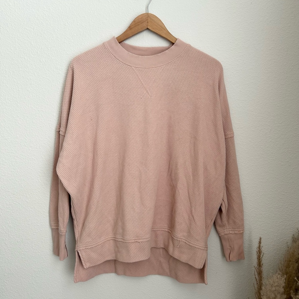 Aerie Pullover Waffleknit Sweater Top XS